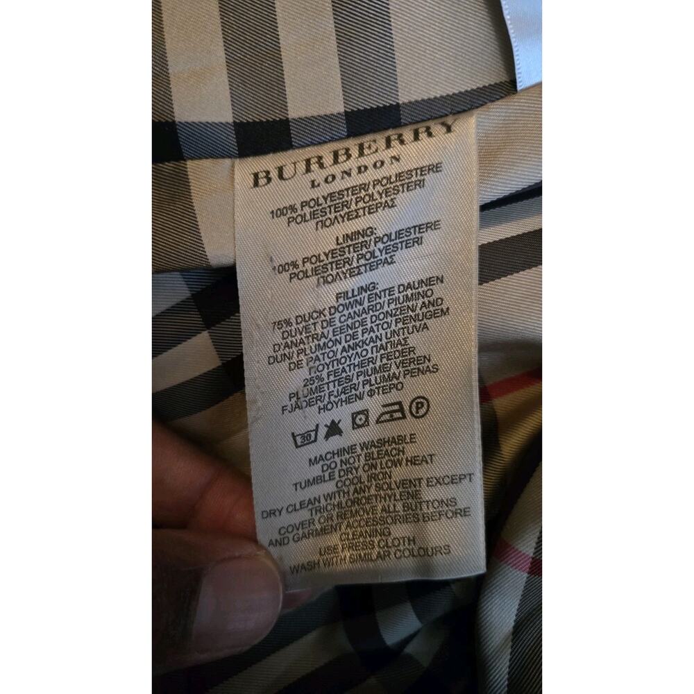 Burberry Women's Puffer Trench Coat W/Removable Hood Size L - Picture 9 of 10